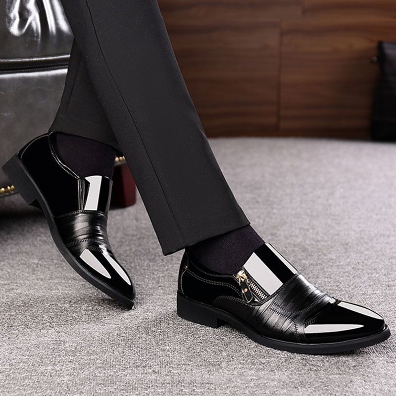 Oxford Zip-Up Business Shoes - Merkmak Shoes