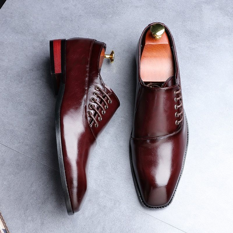 Lace Up Leather Oxford - Merkmak Shoes
