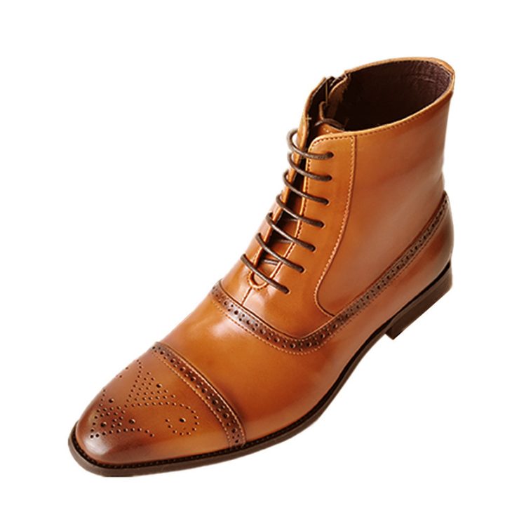 Warm Bullock Leather Boots - Merkmak Shoes