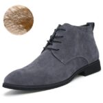 Grey Boots Add Wool