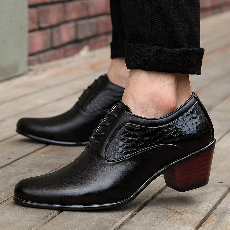 Oxford Leather Shoes With Heel - Merkmak Shoes