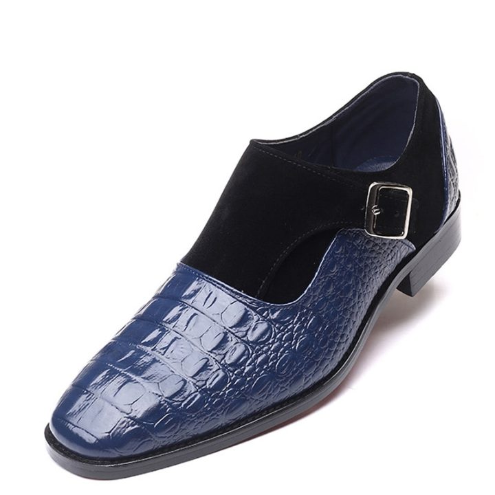Crocodile Pattern Dress Shoes - Merkmak Shoes