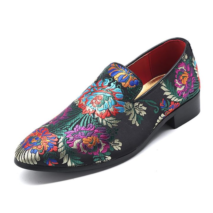 Embroidered Party Loafers - Merkmak Shoes