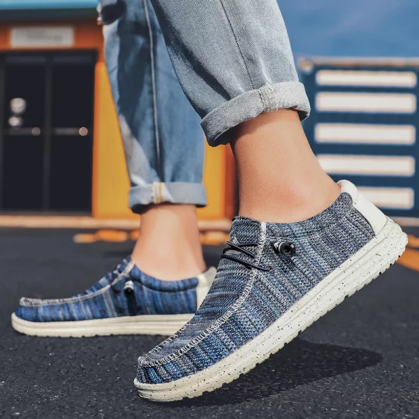 Stylish Denim Canvas Men’s Loafers