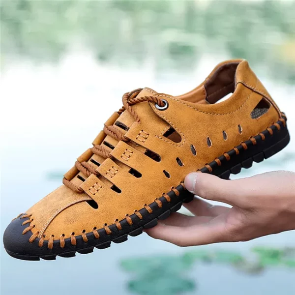 Summer Split Leather Loafers