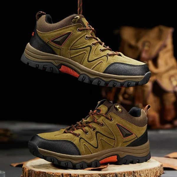 Multi-Panel Lace-Up Hiking Shoes