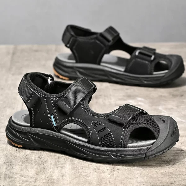Toe Guard Mesh Strap Sandals