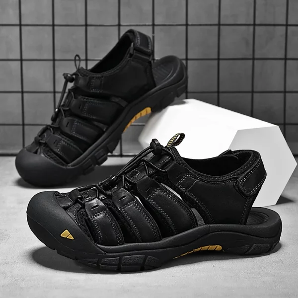 ankle-wrap men’s sandals