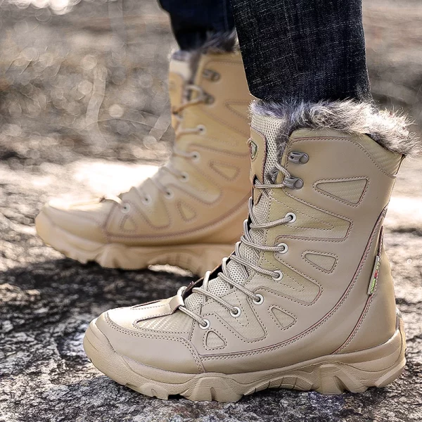 lace-up men’s boots for cold weather