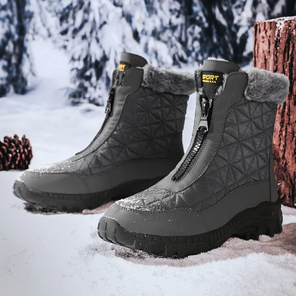 Warm Plush Ankle Boots for Men