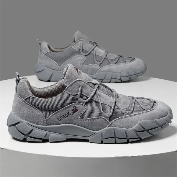 Genuine Leather Splicing Men’s Casual Shoes