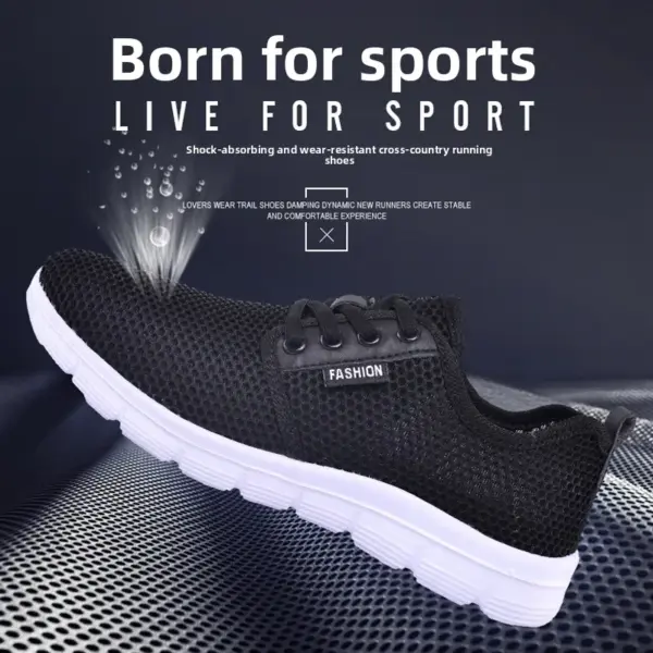 Breathable Mesh Low-Top Running Sneakers